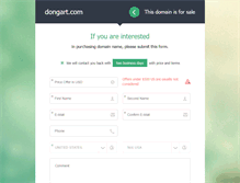 Tablet Screenshot of dongart.com